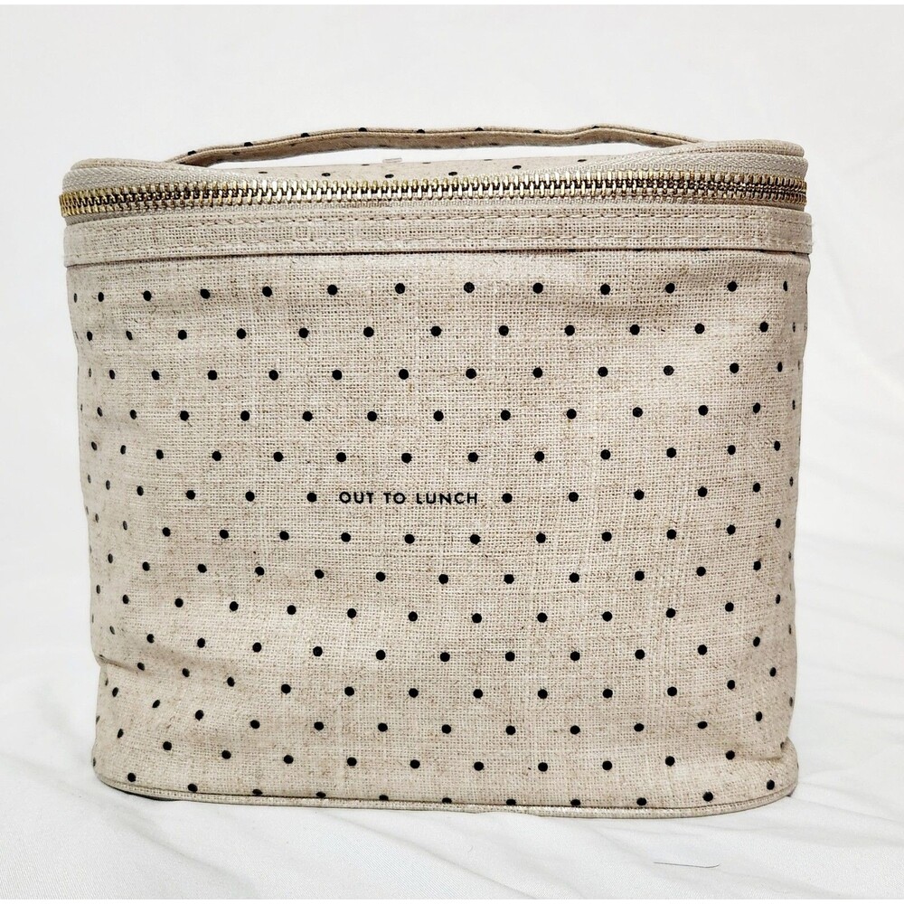 KATE SPADE Oatmeal Polka Dot " OUT TO LUNCH”  Bag Cooler Tote